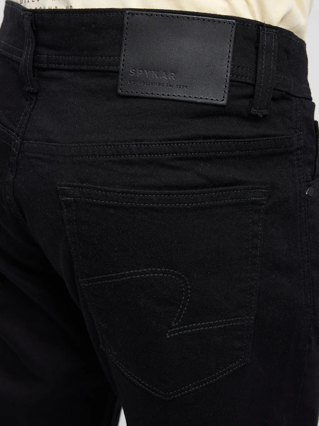 Men Ricardo Jeans Comfort Fit Black Mid Rise