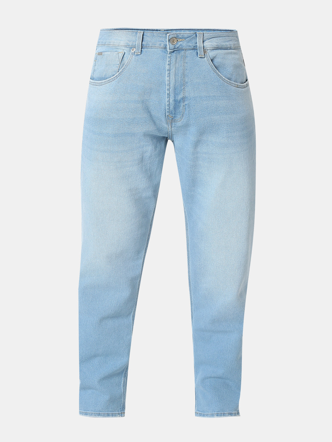 Spykar Light Blue Mid Rise Comfort Fit Jeans For Men