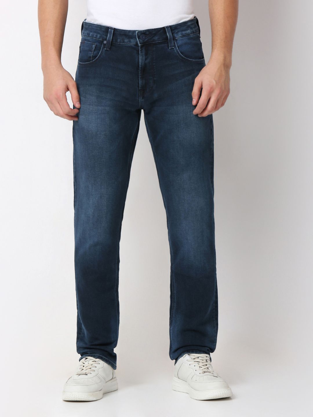 Spykar comfort Fit Mid Rise Jeans For Men