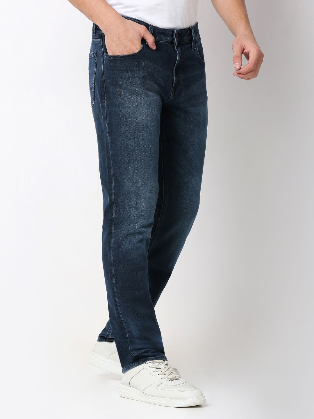 Spykar comfort Fit Mid Rise Jeans For Men