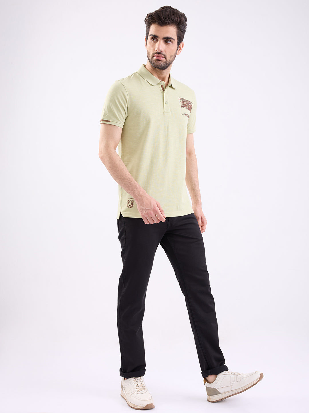 Spykar Black Mid Rise Comfort Fit Casual Jeans For Men