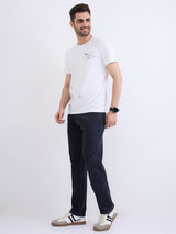 Men Jeans Comfort Fit Black Mid Rise