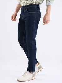 Men Jeans Comfort Fit Blue Mid Rise