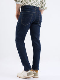 Men Jeans Comfort Fit Blue Mid Rise