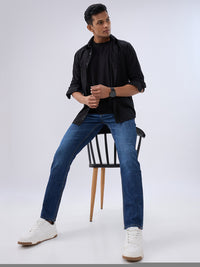 Men Ricardo Jeans Comfort Fit Blue Mid Rise