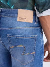 Men Jeans Comfort Fit Blue Mid Rise