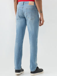 Men Jeans Comfort Fit Blue Mid Rise