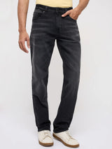 Men Ricardo Jeans Comfort Fit Black Mid Rise