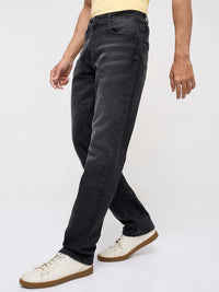Men Ricardo Jeans Comfort Fit Black Mid Rise