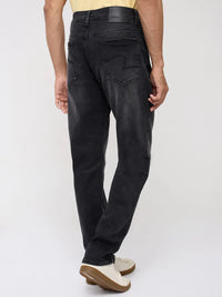 Men Ricardo Jeans Comfort Fit Black Mid Rise