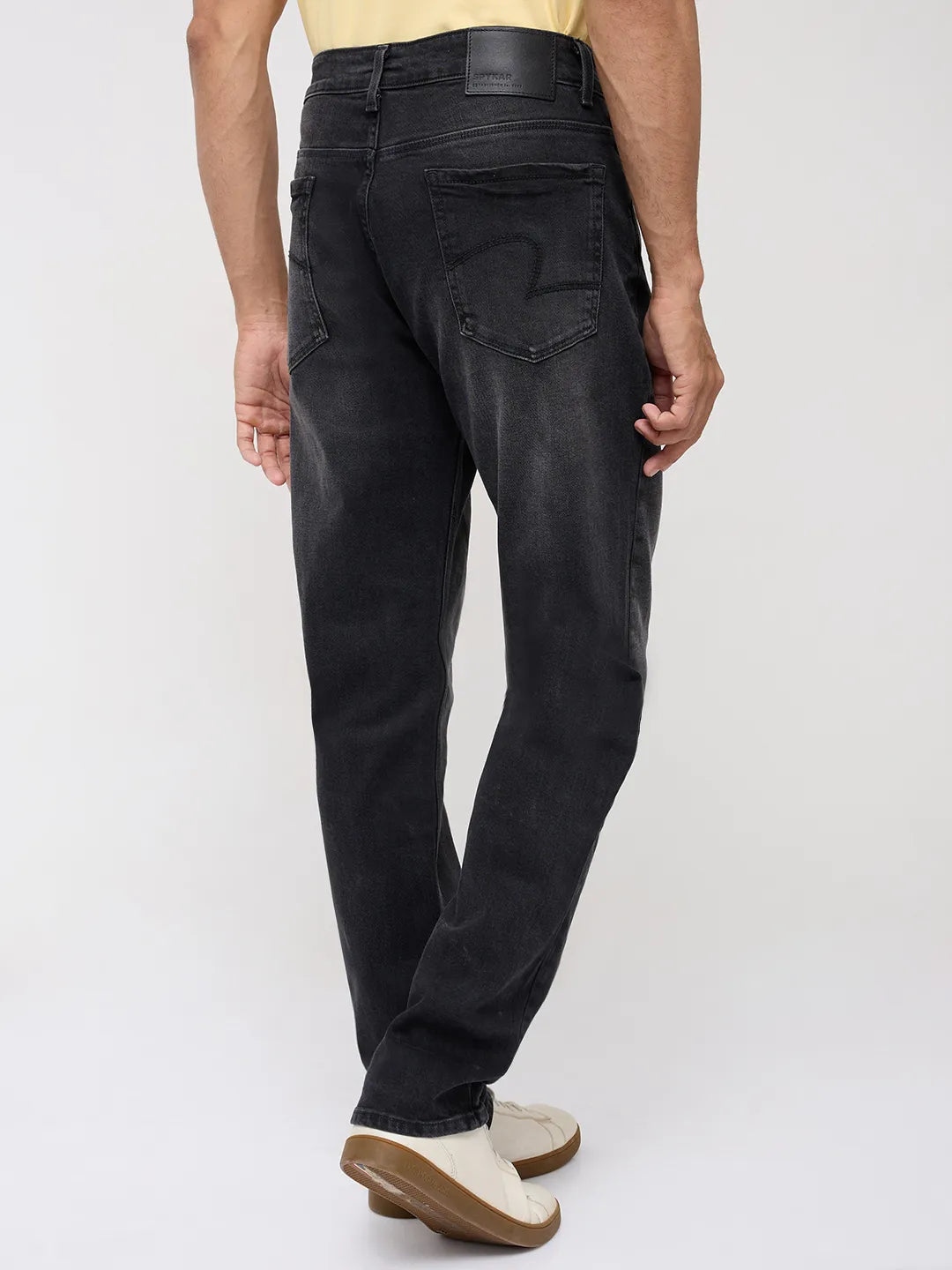 Men Ricardo Jeans Comfort Fit Black Mid Rise