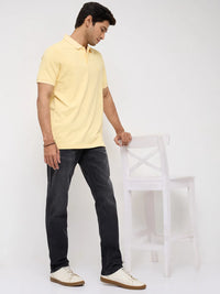 Men Ricardo Jeans Comfort Fit Black Mid Rise