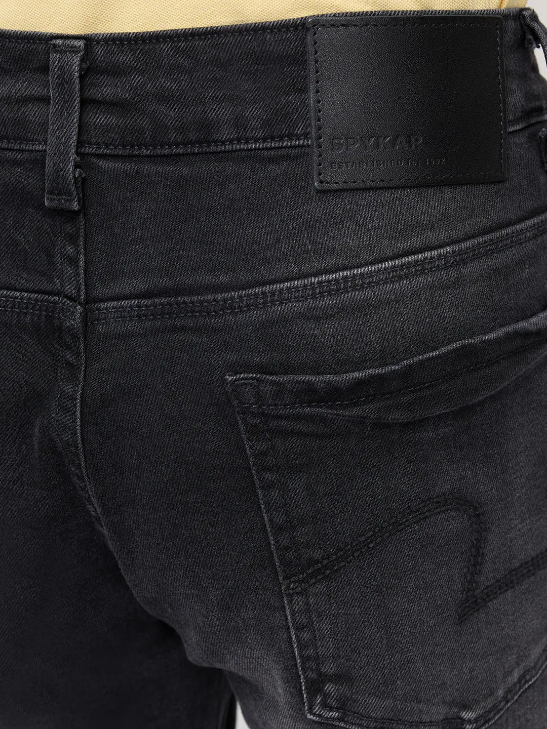 Men Ricardo Jeans Comfort Fit Black Mid Rise