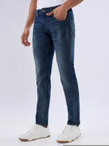 Men Jeans Comfort Fit Khaki Mid Rise