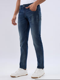 Men Jeans Comfort Fit Khaki Mid Rise