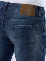 Men Jeans Comfort Fit Khaki Mid Rise