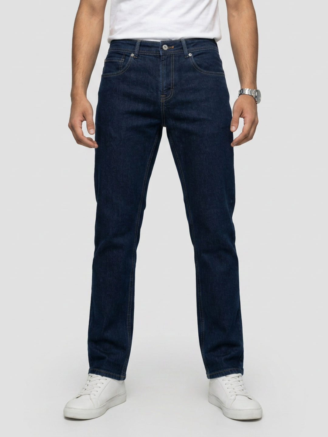 Men Ricardo Jeans Comfort Fit Blue Mid Rise