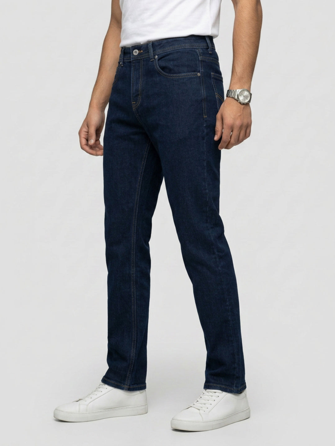 Men Ricardo Jeans Comfort Fit Blue Mid Rise