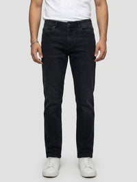 Men Ricardo Jeans Comfort Fit Black Mid Rise