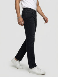 Men Ricardo Jeans Comfort Fit Black Mid Rise