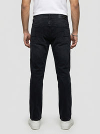 Men Ricardo Jeans Comfort Fit Black Mid Rise