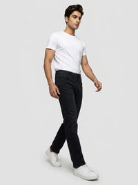 Men Ricardo Jeans Comfort Fit Black Mid Rise