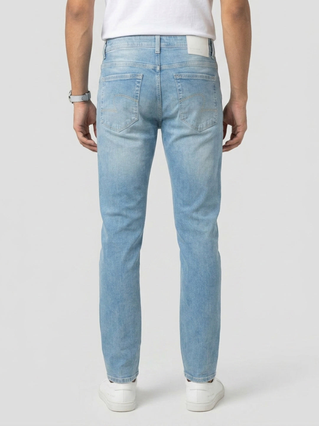Men Ricardo Jeans Comfort Fit Light Blue Mid Rise