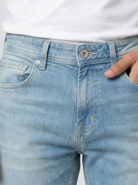 Men Ricardo Jeans Comfort Fit Light Blue Mid Rise
