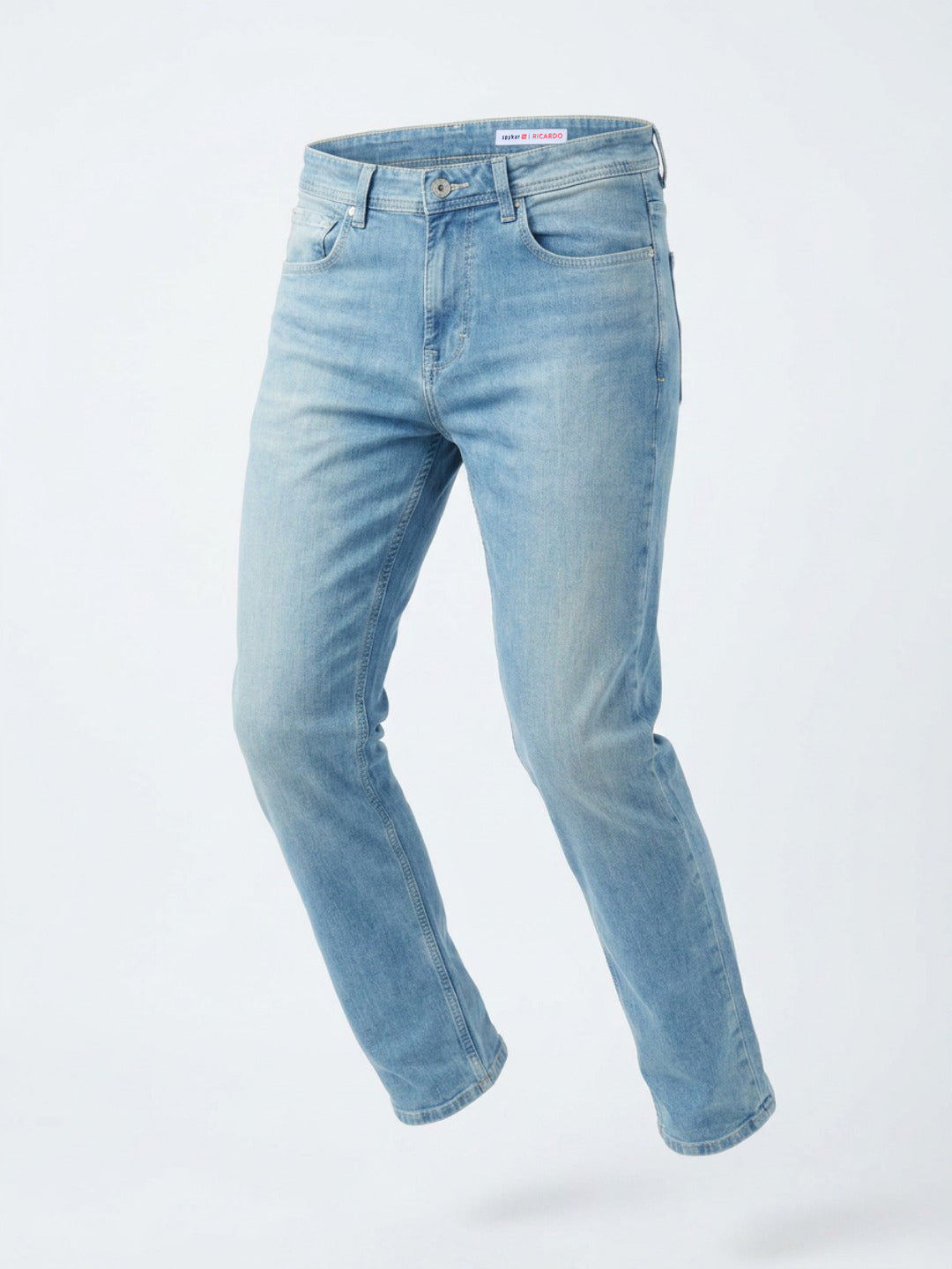 Men Ricardo Jeans Comfort Fit Light Blue Mid Rise