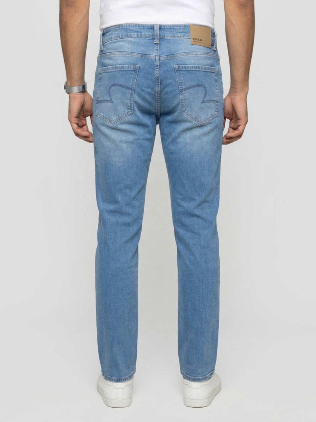 Men Ricardo Jeans Comfort Fit Mid Blue Mid Rise