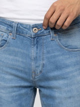 Men Ricardo Jeans Comfort Fit Mid Blue Mid Rise
