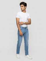 Men Ricardo Jeans Comfort Fit Mid Blue Mid Rise