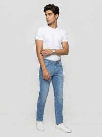 Men Ricardo Jeans Comfort Fit Mid Blue Mid Rise