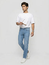 Men Ricardo Jeans Comfort Fit Mid Blue Mid Rise