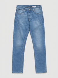Men Ricardo Jeans Comfort Fit Mid Blue Mid Rise