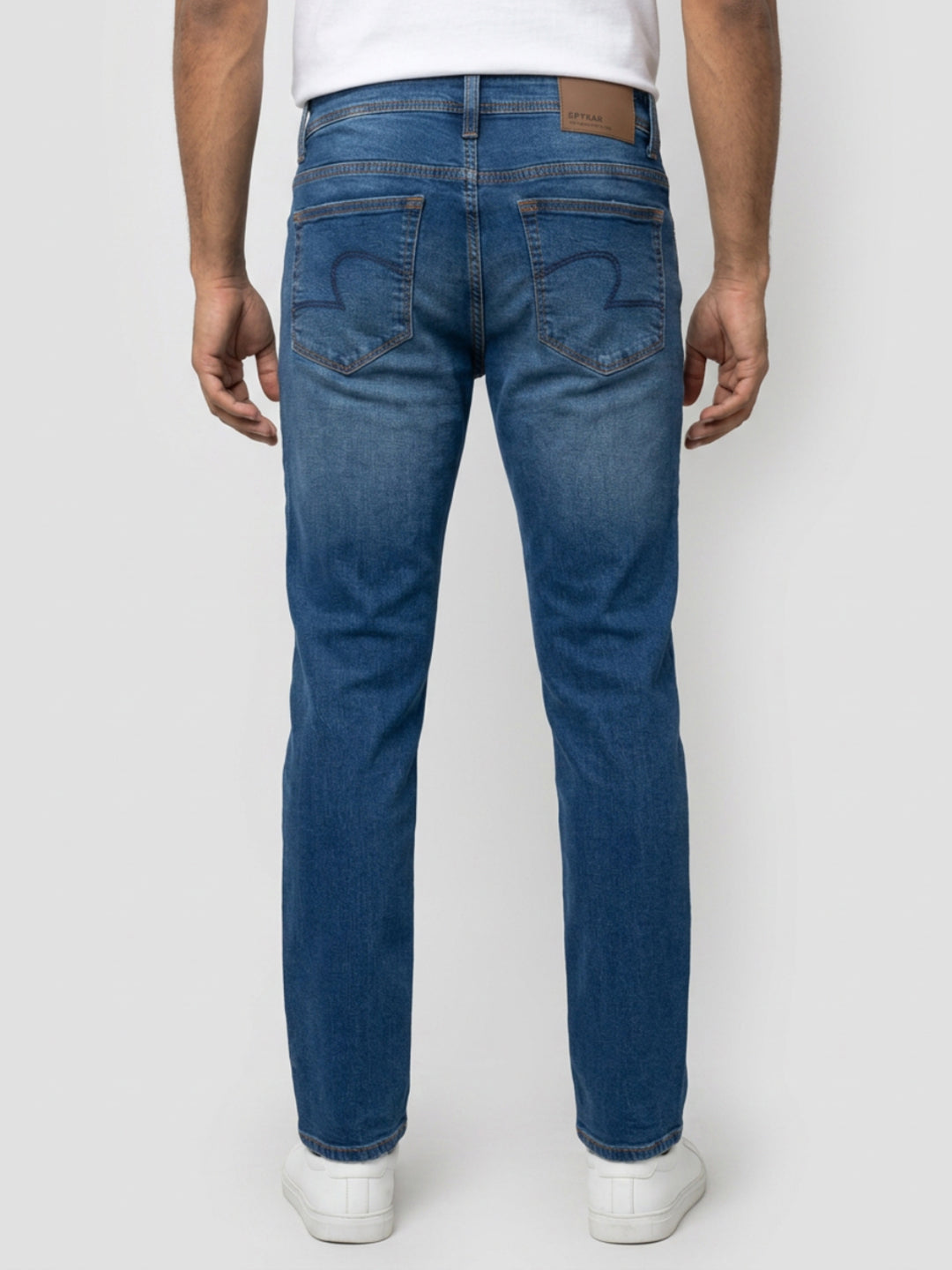 Men Ricardo Jeans Comfort Fit Dark Blue Mid Rise