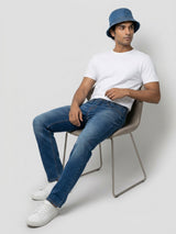 Men Ricardo Jeans Comfort Fit Dark Blue Mid Rise