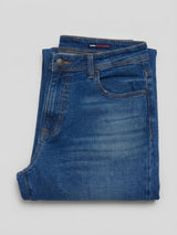 Men Ricardo Jeans Comfort Fit Dark Blue Mid Rise