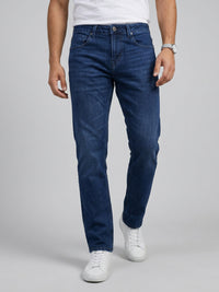 Men Ricardo Jeans Comfort Fit Dark Blue Mid Rise