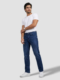 Men Ricardo Jeans Comfort Fit Dark Blue Mid Rise