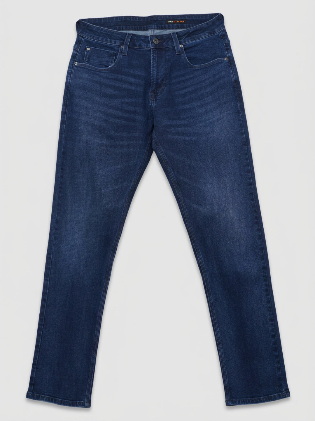 Men Ricardo Jeans Comfort Fit Dark Blue Mid Rise