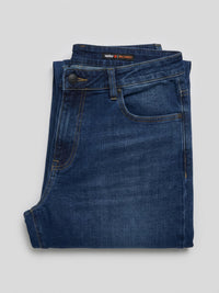 Men Ricardo Jeans Comfort Fit Dark Blue Mid Rise