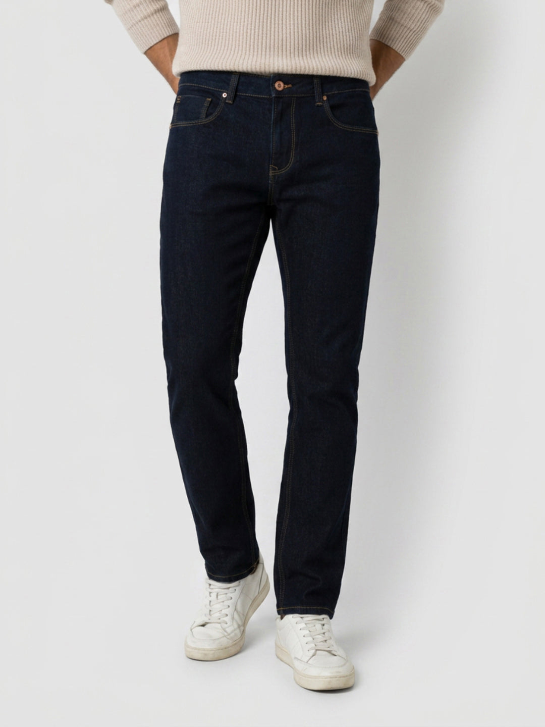 Men Ricardo Jeans Comfort Fit Blue Mid Rise