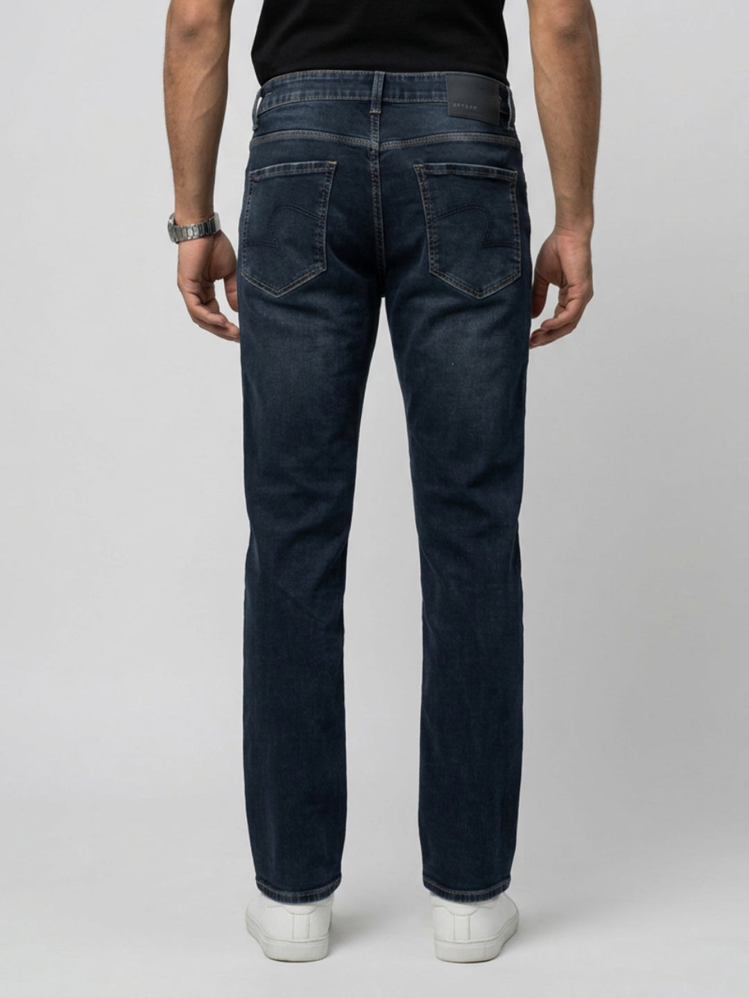 Men Ricardo Jeans Comfort Fit Blue Mid Rise