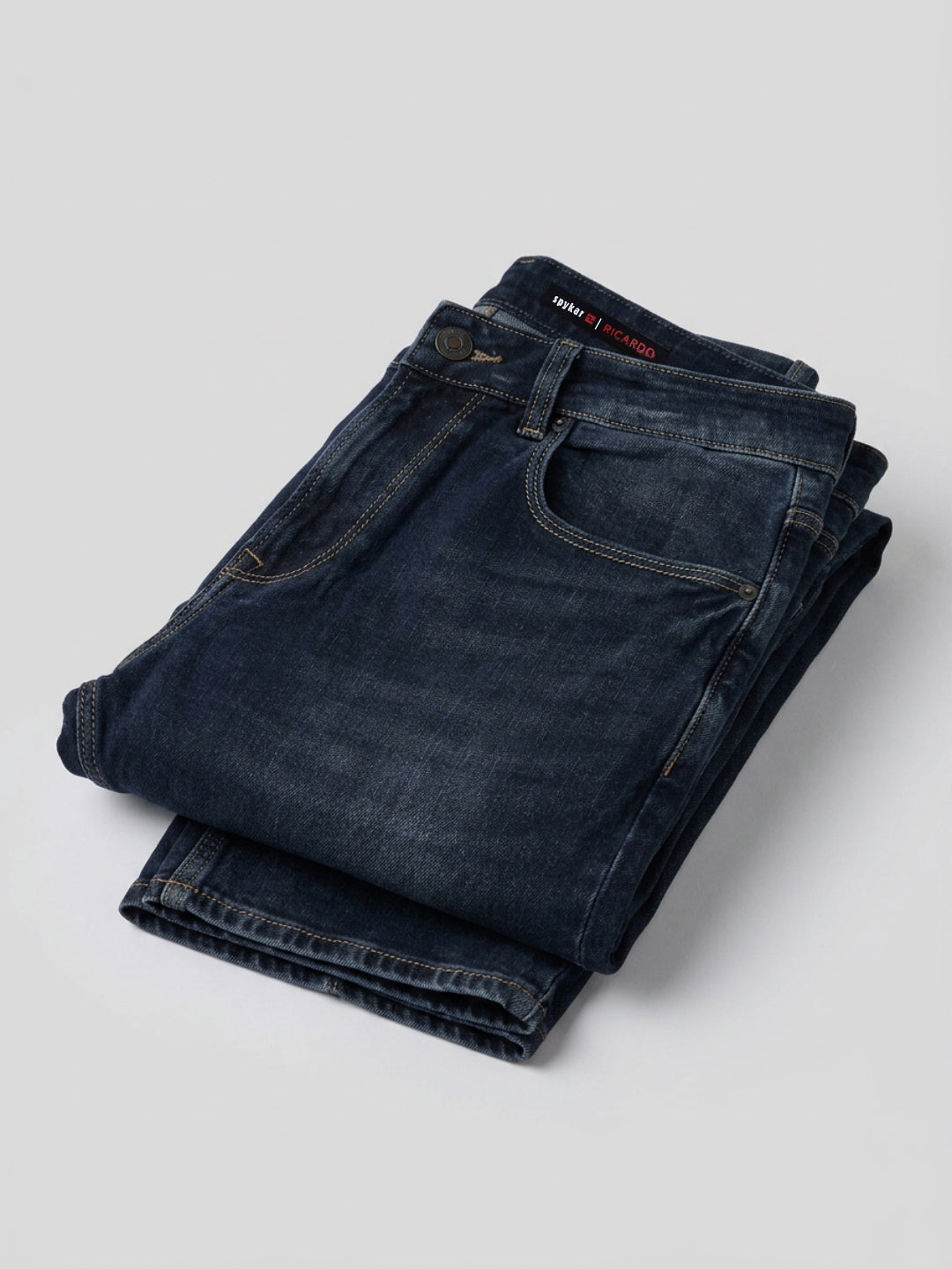 Men Ricardo Jeans Comfort Fit Blue Mid Rise
