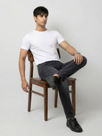 Men Ricardo Jeans Comfort Fit Black Mid Rise