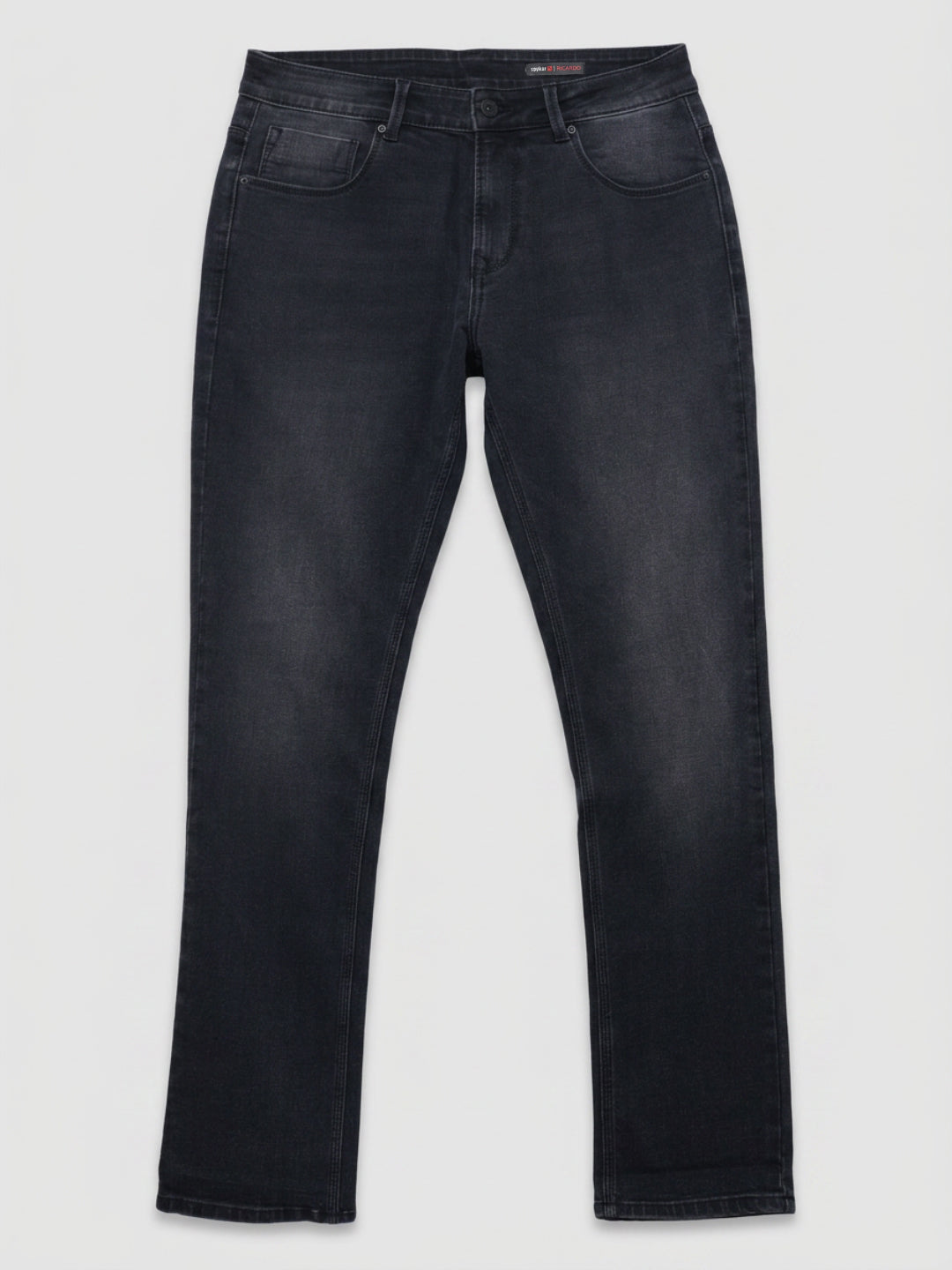 Men Ricardo Jeans Comfort Fit Black Mid Rise