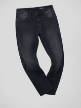 Men Ricardo Jeans Comfort Fit Black Mid Rise