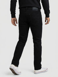 Men Ricardo Jeans Comfort Fit Black Mid Rise