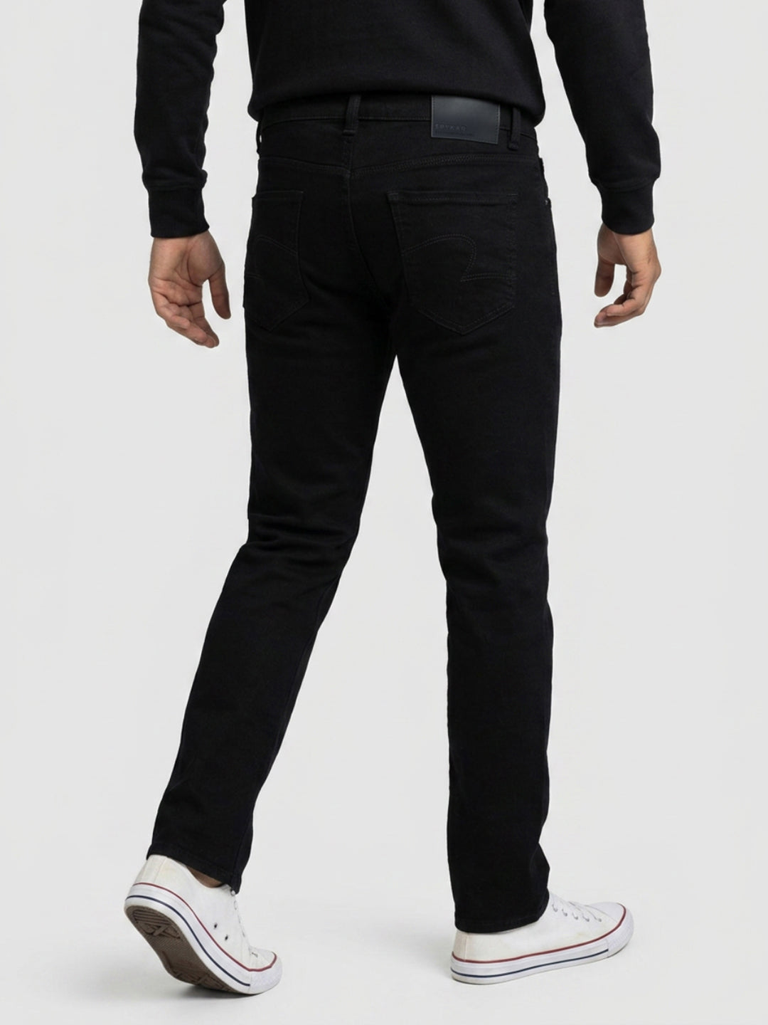 Men Ricardo Jeans Comfort Fit Black Mid Rise